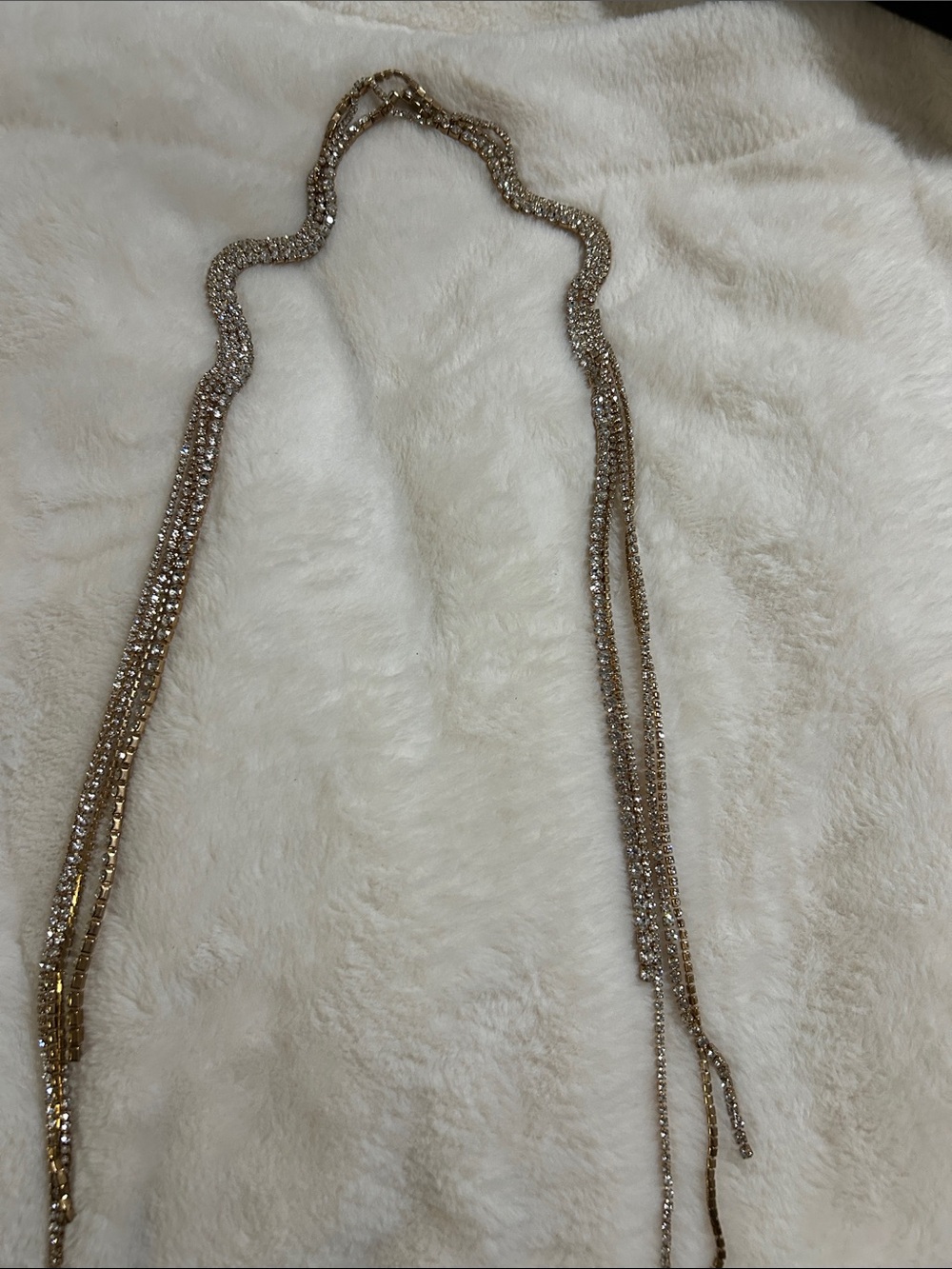 Gold and Silver Crystal Layered Necklace - Women Jewelry